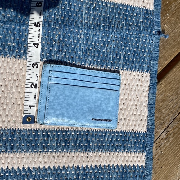 Burberry LOGO metal Croc Embossed Leather Card Wallet💙1 Large & 8 card slots!🔥 - Picture 3 of 7